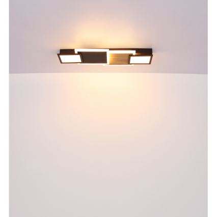 Globo 67279-30 - LED griestu lampa CAROLINE LED/30W/230V 25x71,5 cm bēša/melna