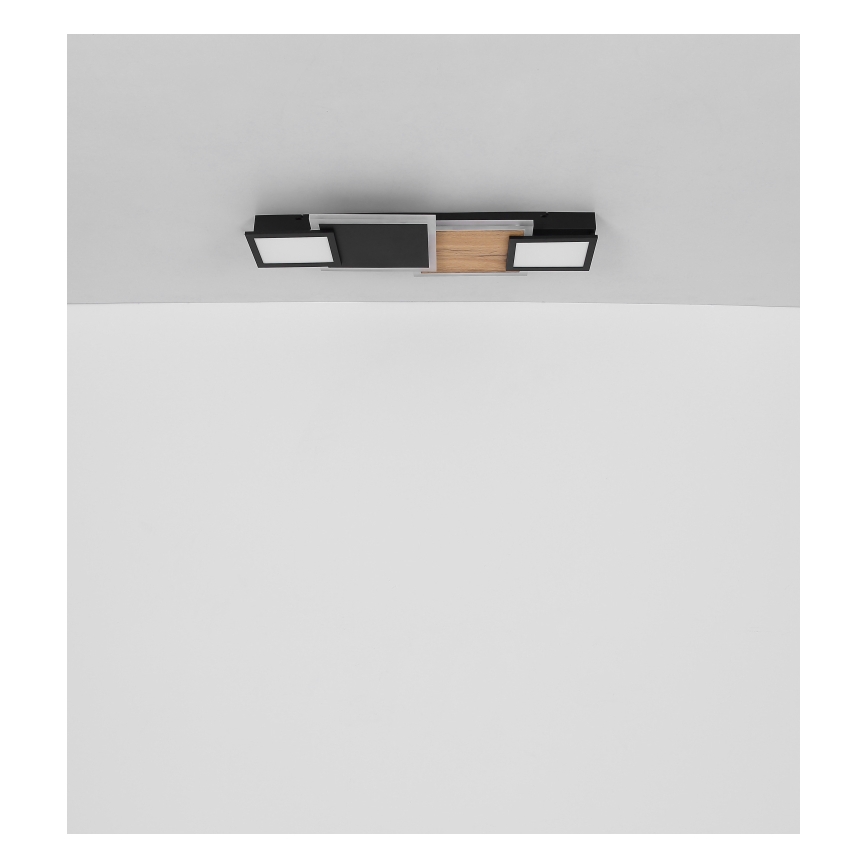 Globo 67279-30 - LED griestu lampa CAROLINE LED/30W/230V 25x71,5 cm bēša/melna