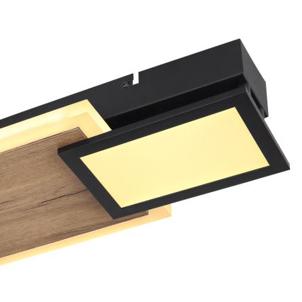 Globo 67279-30 - LED griestu lampa CAROLINE LED/30W/230V 25x71,5 cm bēša/melna
