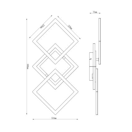 Globo - LED Virsapmetuma lustra LED/30W/230V