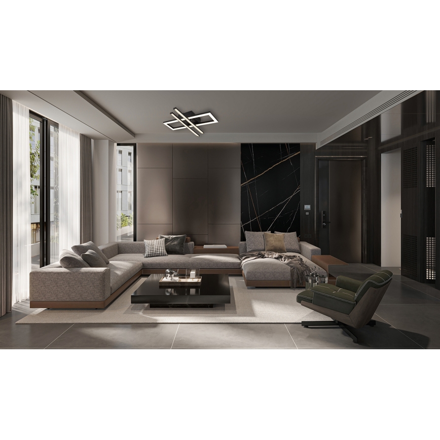 Globo - LED Griestu lampa LED/24W/230V 4000K melna