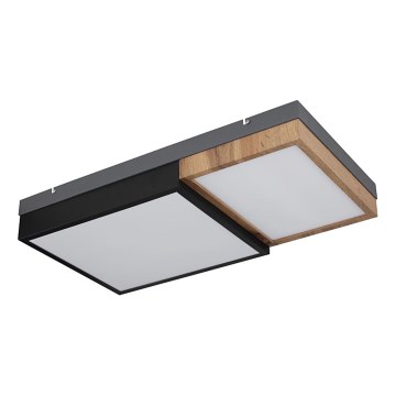 Globo 67286-30 - LED griestu gaismeklis GUNDI LED/30W/230V 35x65 cm brūns/melns