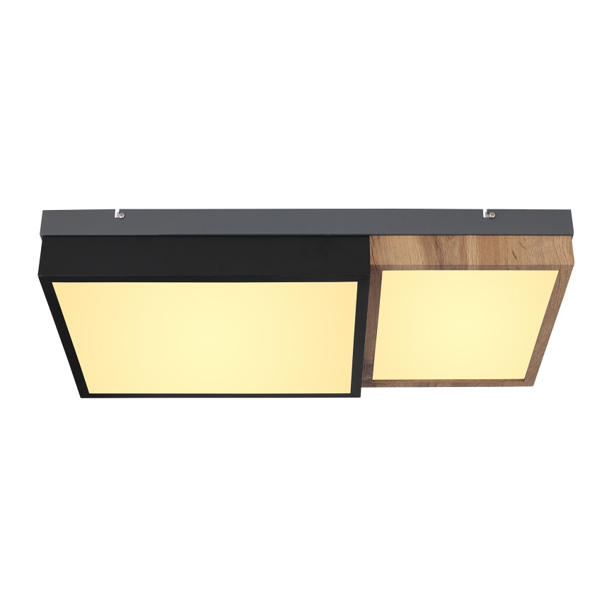 Globo 67286-30 - LED griestu gaismeklis GUNDI LED/30W/230V 35x65 cm brūns/melns