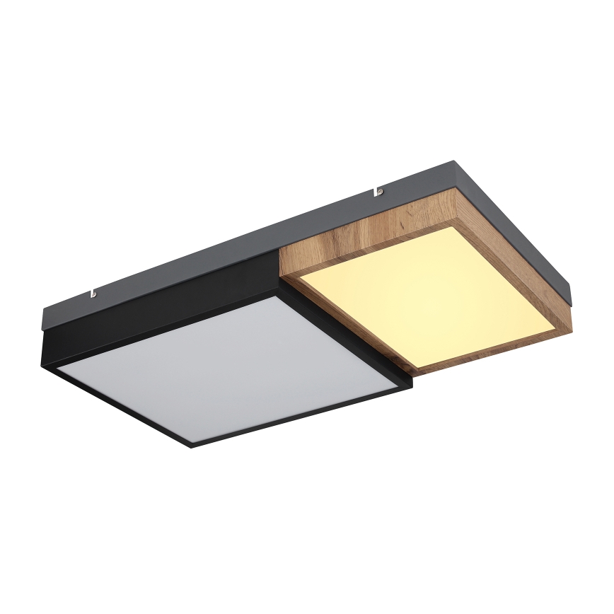 Globo 67286-30 - LED griestu gaismeklis GUNDI LED/30W/230V 35x65 cm brūns/melns