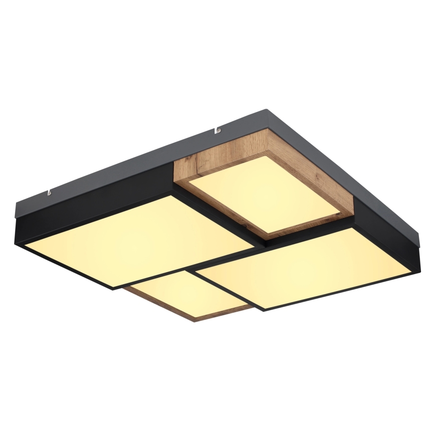 Globo 67286-50 - LED griestu lampa GUNDI LED/50W/230V 60x60 cm brūna/melna