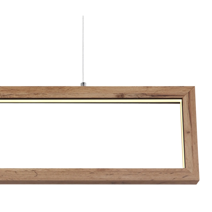 Globo 67287H - pakaramā LED lustra uz kabeļa MANDERA LED/24W/230V brūna