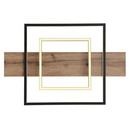 Globo 67289D - Dimējams LED griestu gaismeklis VANNI LED/24W/230V 40x60 cm brūns/melns