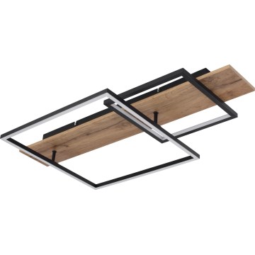 Globo 67289D1 - LED griestu gaismeklis VANNI LED/24W/230V 40x75 cm brūns/melns
