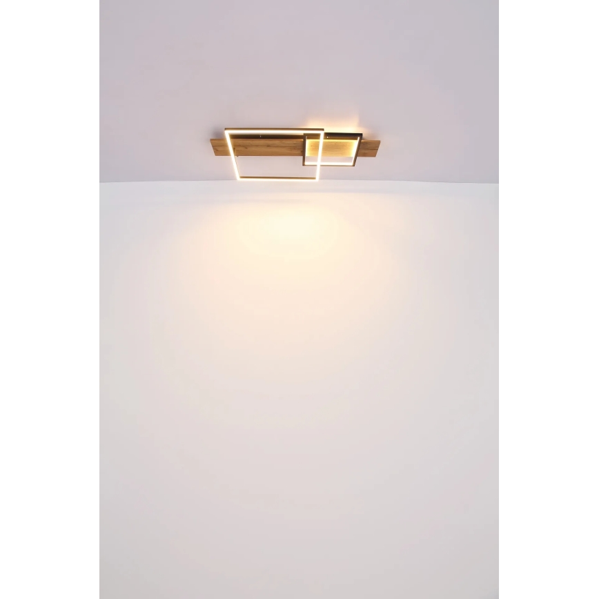 Globo 67289D1 - LED griestu gaismeklis VANNI LED/24W/230V 40x75 cm brūns/melns