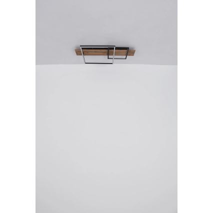 Globo 67289D1 - LED griestu gaismeklis VANNI LED/24W/230V 40x75 cm brūns/melns