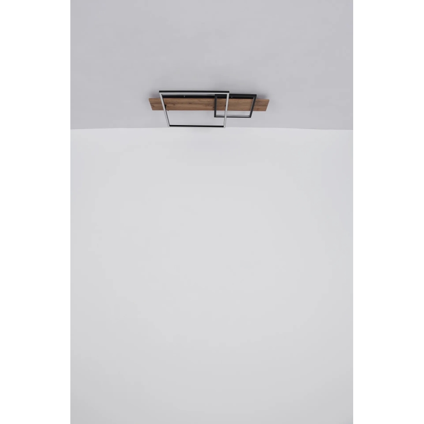 Globo 67289D1 - LED griestu gaismeklis VANNI LED/24W/230V 40x75 cm brūns/melns