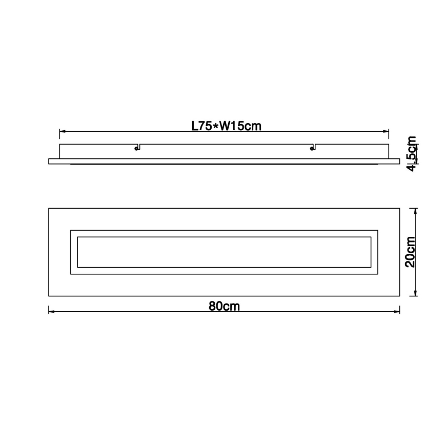 Globo - LED Griestu lampa LED/24W/230V