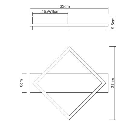 Globo - LED Griestu lampa LED/12W/230V