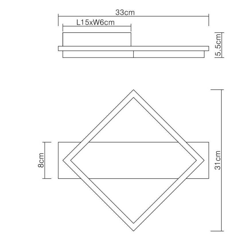 Globo - LED Griestu lampa LED/12W/230V