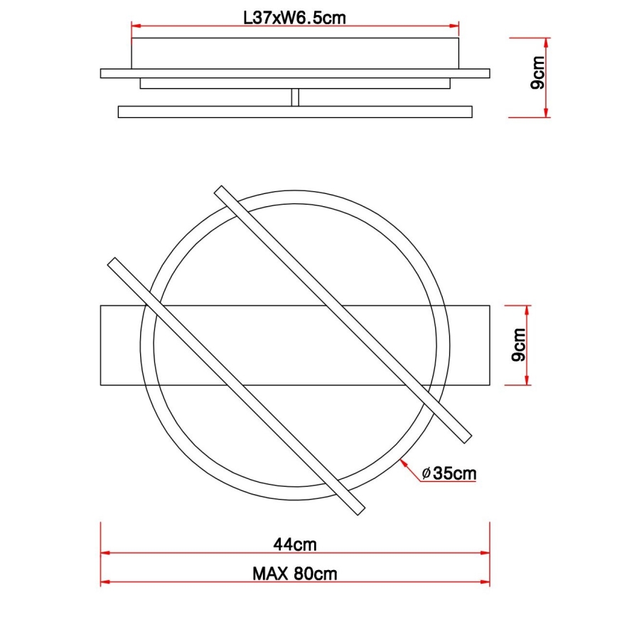 Globo - LED Griestu lampa LED/32W/230V