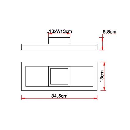 Globo - LED Griestu lampa LED/12W/230V