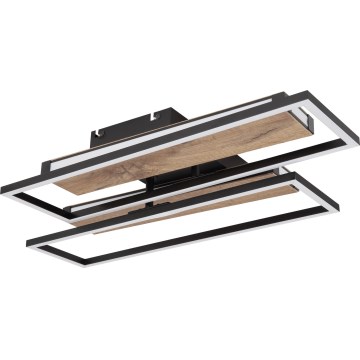 Globo 67299D1 - LED griestu gaismeklis COLLI LED/48W/230V 52x60 cm brūna/melna
