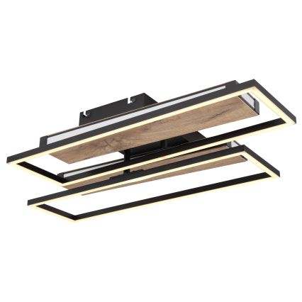 Globo 67299D1 - LED griestu gaismeklis COLLI LED/48W/230V 52x60 cm brūna/melna