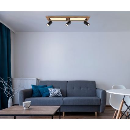 Globo - LED Starmetis LED/24W/230V + 3xGU10/5W