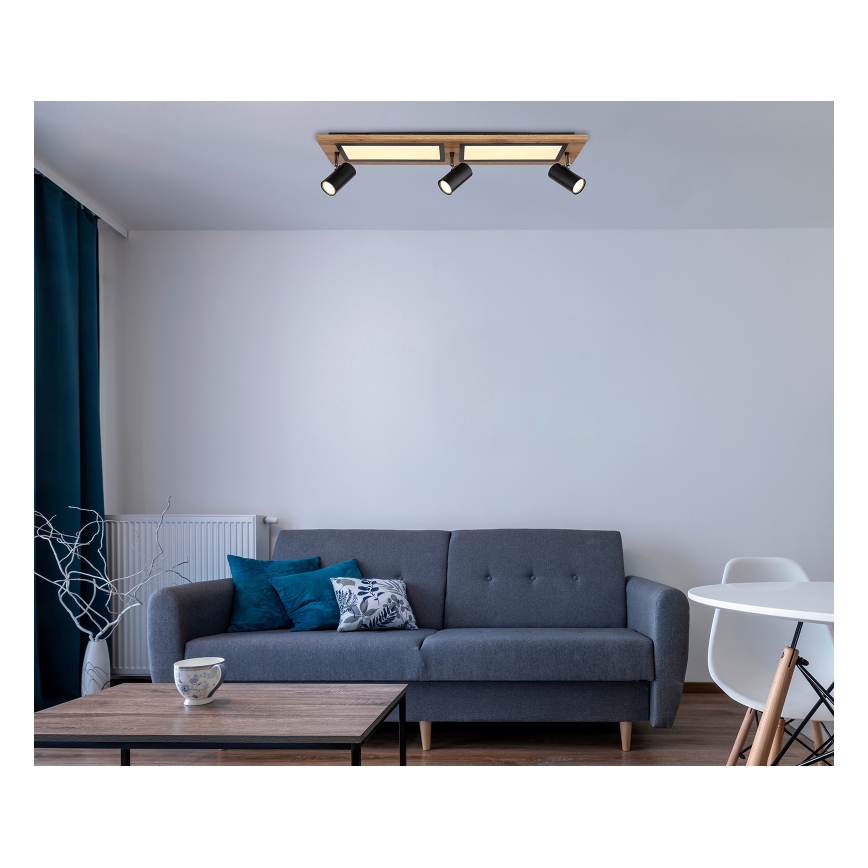 Globo - LED Starmetis LED/24W/230V + 3xGU10/5W