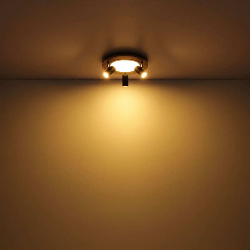 Globo - LED Starmetis 3xGU10/5W/230V + LED/15W/230V