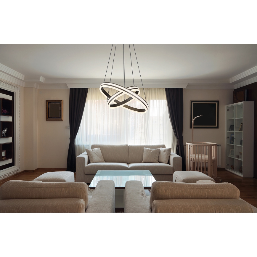 Globo - LED Aptumšojama lustra ar auklu LED/60W/230V 2700K-6000K + tālvadības pults