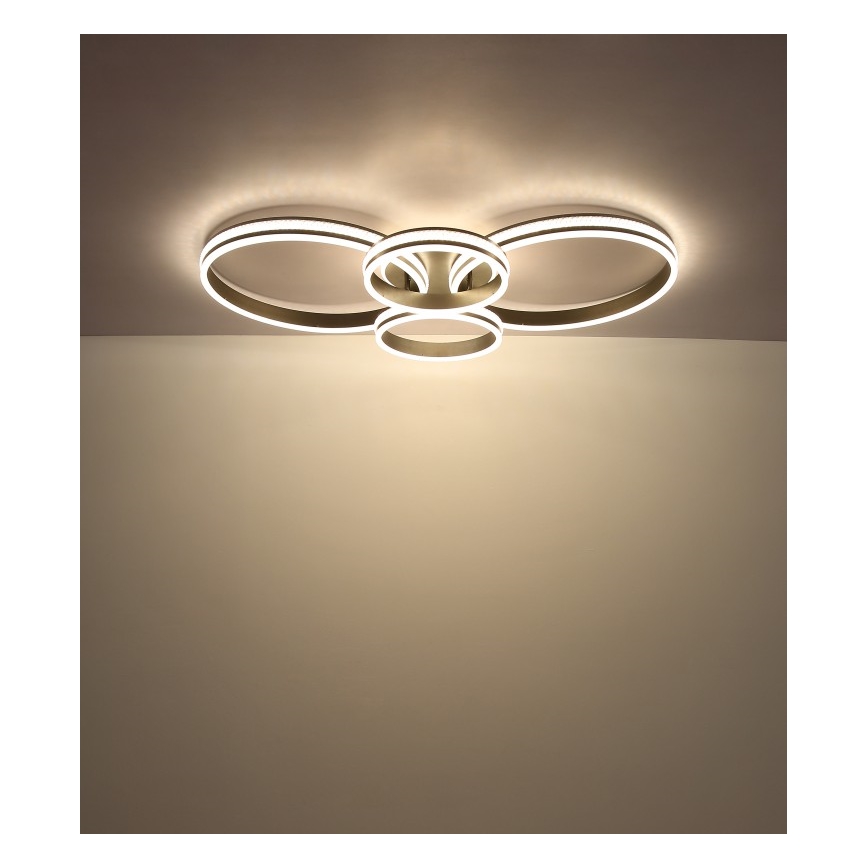 Globo - LED griestu lampa LED/39W/230V 2700/4500/6500K 106x60 cm antracīts