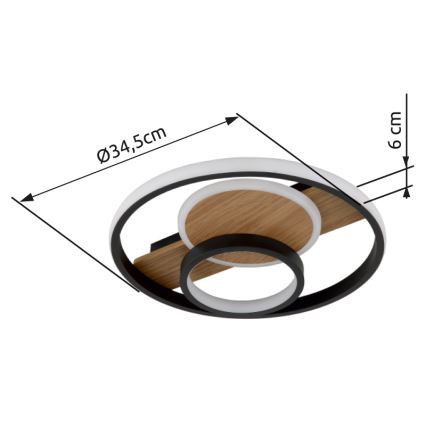 Globo - LED Griestu lampa LED/24W/230V
