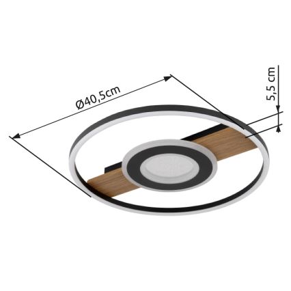 Globo - LED Griestu lampa LED/24W/230V