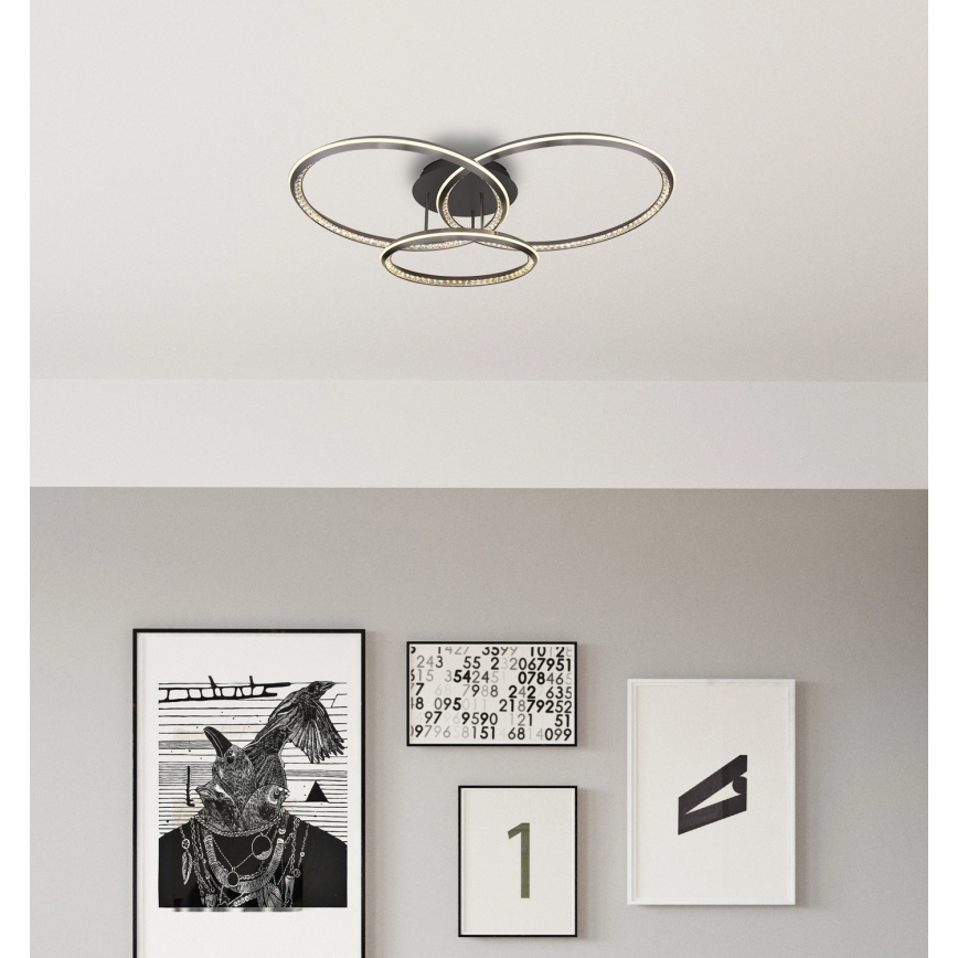 Globo - LED regulējama griestu lampa LED/72W/230V 2700-6000K 109,5x80,5 cm + tālvadības pults