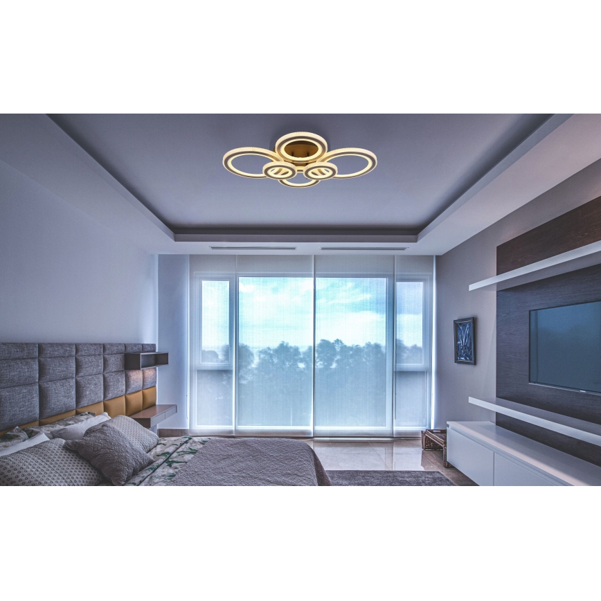 Globo - LED regulējams griestu gaismeklis LED/60W/230V 2700-6000K 56x78 cm antracīts + tālvadības pults