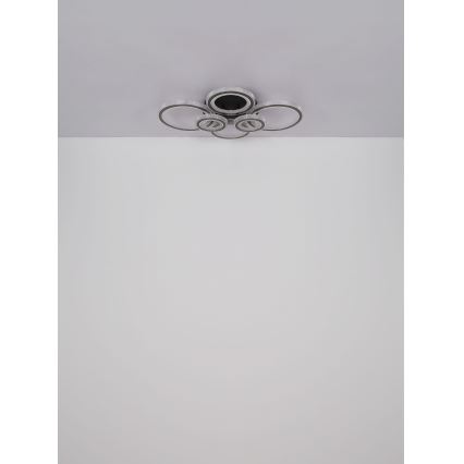 Globo - LED regulējams griestu gaismeklis LED/60W/230V 2700-6000K 56x78 cm antracīts + tālvadības pults