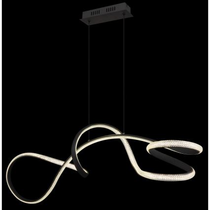 Globo - LED Lustra ar auklu LED/40W/230V melna