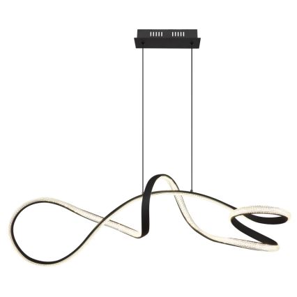 Globo - LED Lustra ar auklu LED/40W/230V melna
