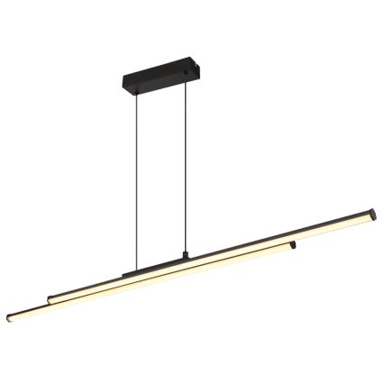 Globo - LED Lustra ar auklu LED/24W/230V 3000K melna