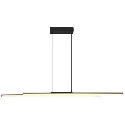 Globo - LED Lustra ar auklu LED/24W/230V 3000K melna