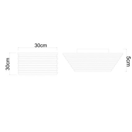 Globo - LED griestu gaismeklis LED/15W/230V 3000K 30x30 cm