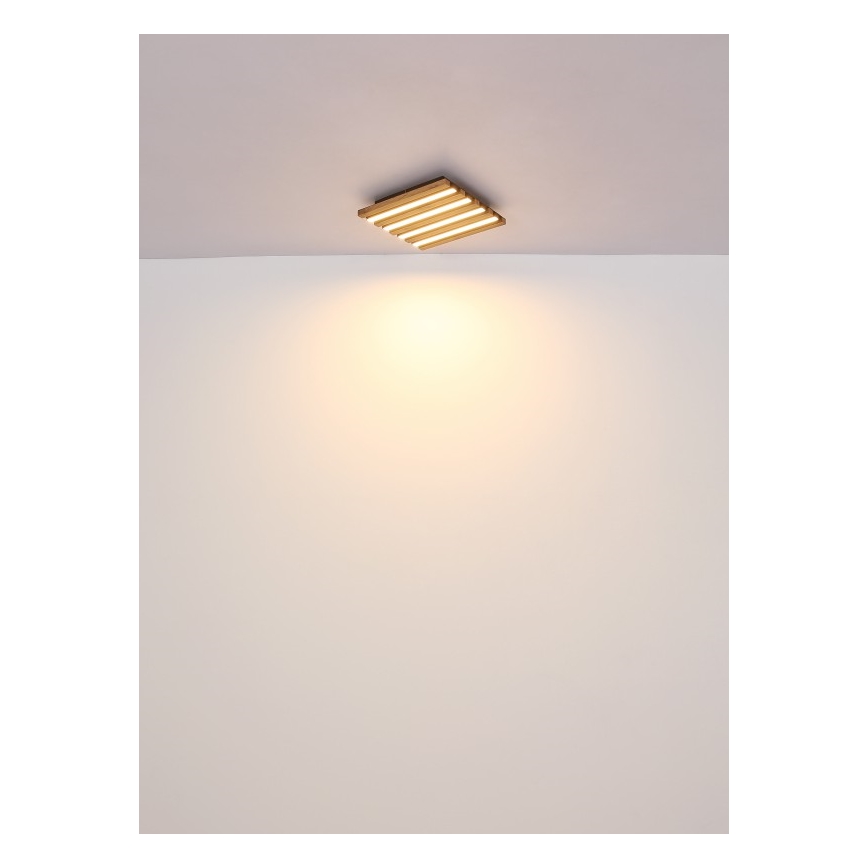 Globo - LED Griestu lampa LED/30W/230V 3000K 45x45 cm koks