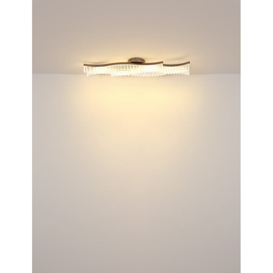 Globo - LED Griestu lampa LED/35W/230V 3200K 18x108 cm zelta