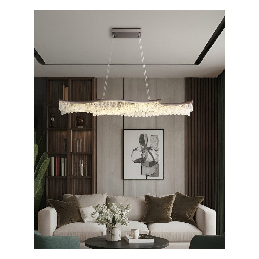 Globo - LED Lustra ar auklu LED/35W/230V 3200K matēts hroms