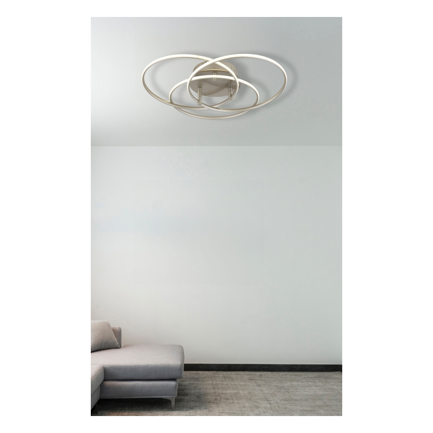 Globo - LED Griestu lampa LED/40W/230V 4000K d. 45,6 cm matēts hroms