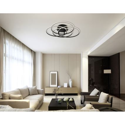 Globo - LED Griestu lampa LED/55W/230V 4000K d. 51,5 cm melna