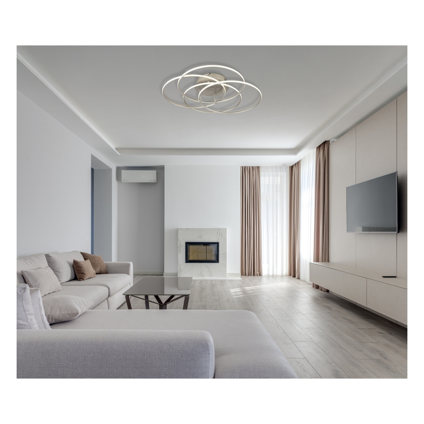 Globo - LED Griestu lampa LED/55W/230V 4000K d. 51,5 cm matēts hroms