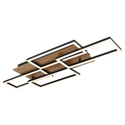 Globo - regulējama LED griestu lampa LED/40W/230V 2700-6500K 32,5x87,5 cm brūna/melna + tālvadība