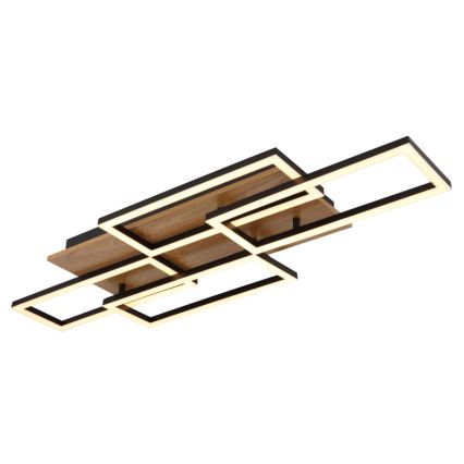 Globo - regulējama LED griestu lampa LED/40W/230V 2700-6500K 32,5x87,5 cm brūna/melna + tālvadība