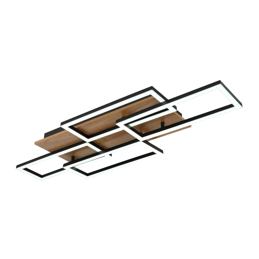 Globo - regulējama LED griestu lampa LED/40W/230V 2700-6500K 32,5x87,5 cm brūna/melna + tālvadība