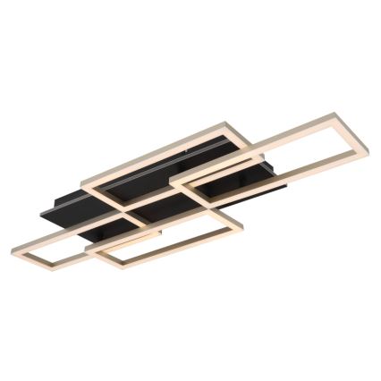 Globo - LED griestu gaismeklis ar regulējamu spilgtumu LED/40W/230V 2700-6500K 32,5x87,5 cm melns + tālvadības pults