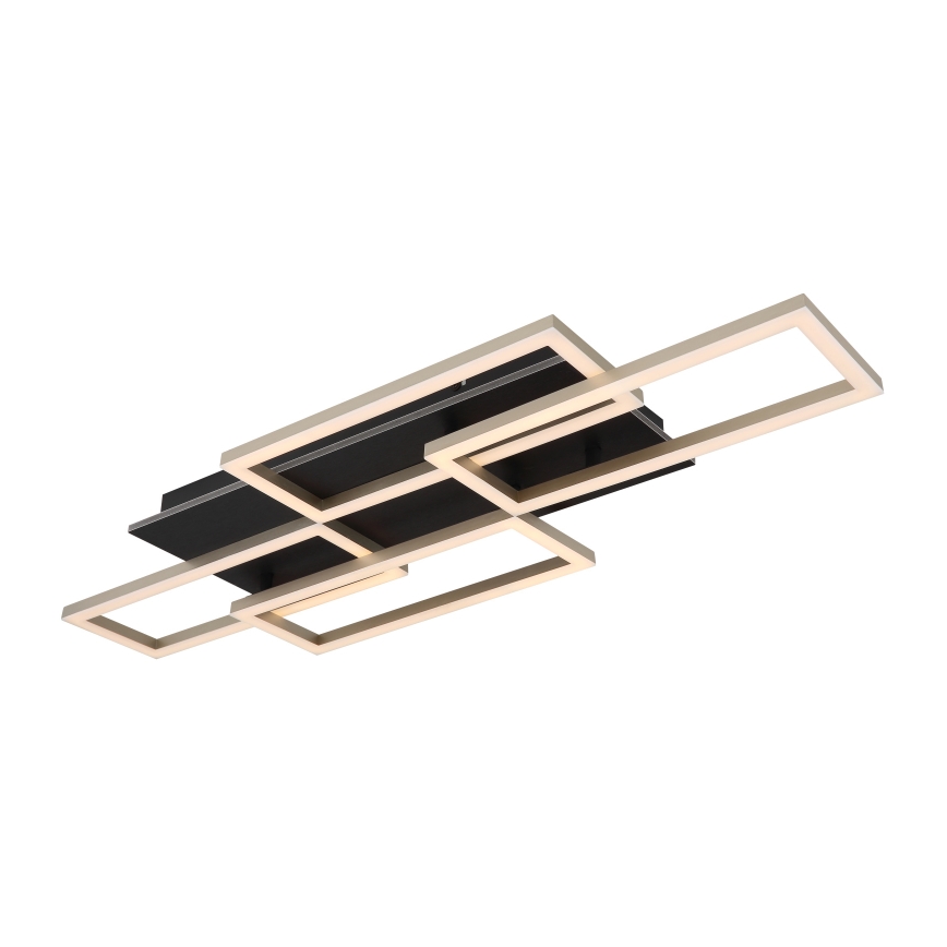 Globo - LED griestu gaismeklis ar regulējamu spilgtumu LED/40W/230V 2700-6500K 32,5x87,5 cm melns + tālvadības pults