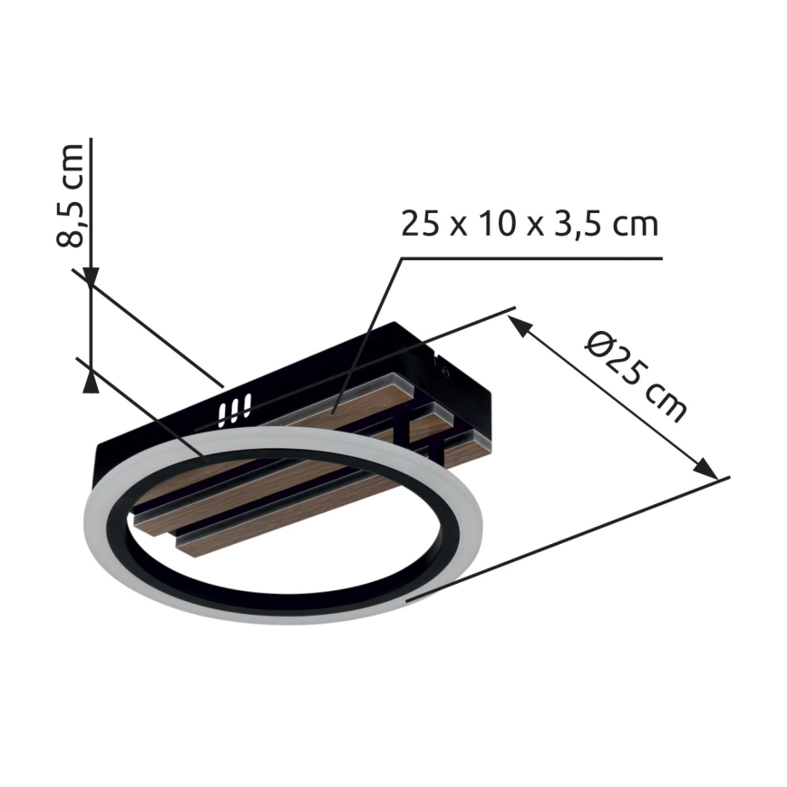 Globo - LED griestu lampa LED/10W/230V 3000/4200/6000K
