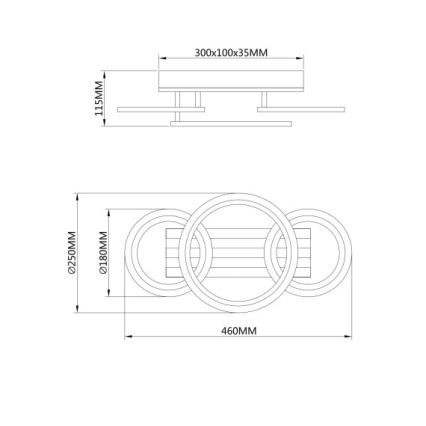Globo - LED griestu gaismeklis LED/21W/230V 3000/4200/6000K